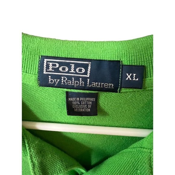 LAUREN Ralph Lauren Polo men's kelly green short sleeve polo shirt size XL - Picture 11 of 14